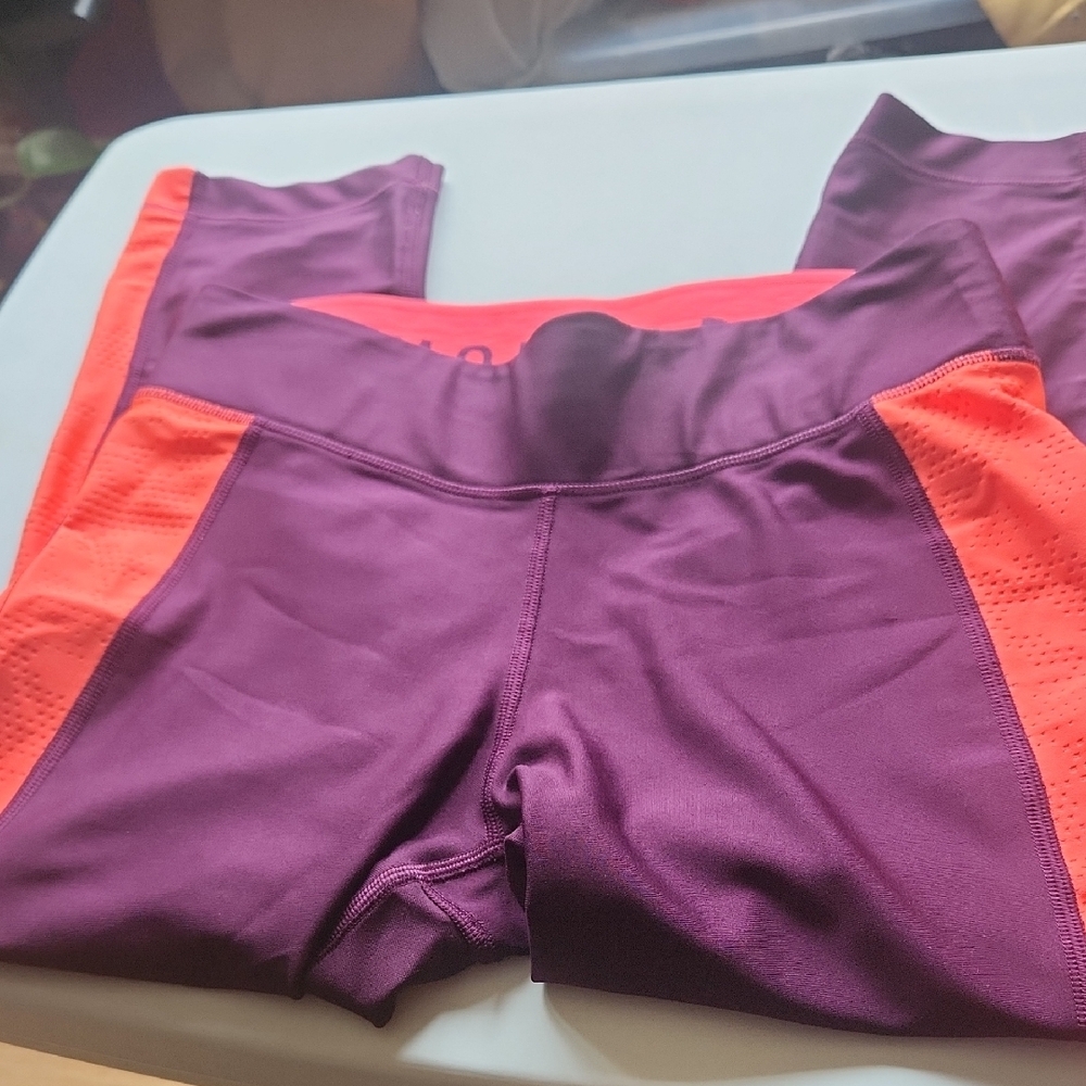 Under Armour Purple and Red Leggings